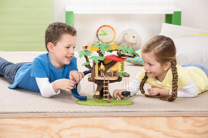 Schleich Farm World, Farm Animal Gifts for Kids, Adventure Tree House with Animal Figurines and Accessories 28-Piece Set, Ages 3+