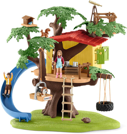 Schleich Farm World, Farm Animal Gifts for Kids, Adventure Tree House with Animal Figurines and Accessories 28-Piece Set, Ages 3+
