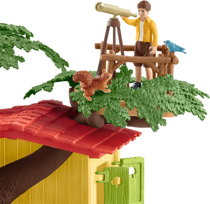 Schleich Farm World, Farm Animal Gifts for Kids, Adventure Tree House with Animal Figurines and Accessories 28-Piece Set, Ages 3+
