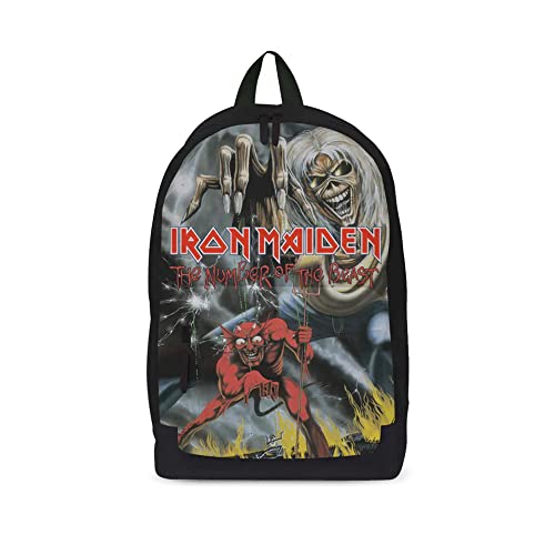 Rocksax Backpack Iron Maiden Number Of The Beast Rucksack 43cm x 30cm x 15cm – Officially Licensed Merchandise