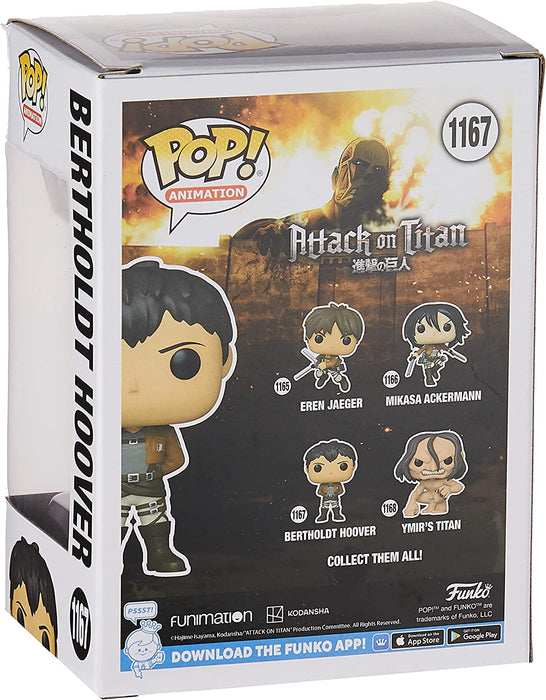 Funko POP! Animation: Attack on Titan - Bertholdt Hoover - Collectable Vinyl Figure - Gift Idea - Official Merchandise - Toys for Kids & Adults - Anime Fans - Model Figure for Collectors and Display
