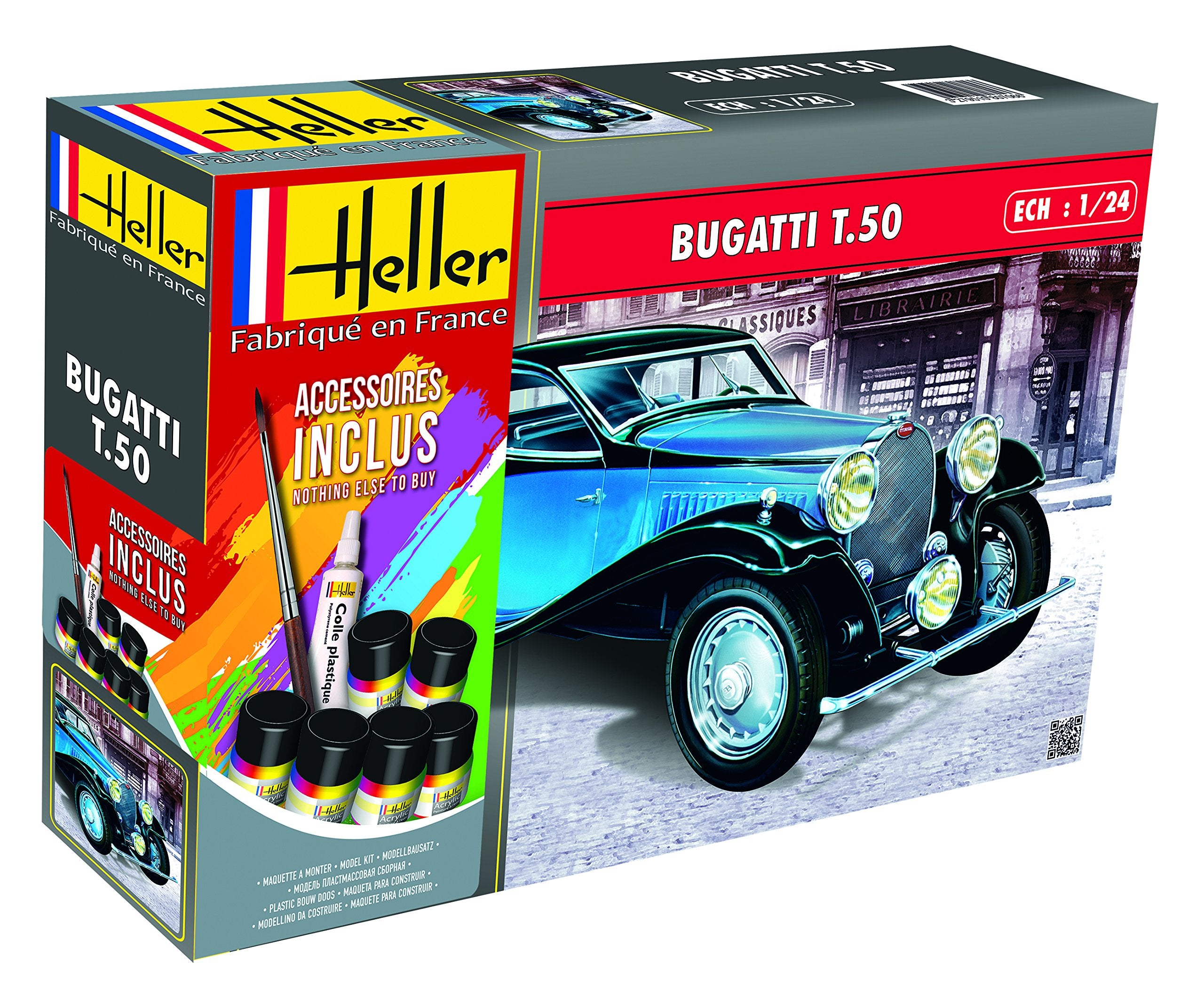 Heller 1: 24 Gift Set - Bugatti T.50