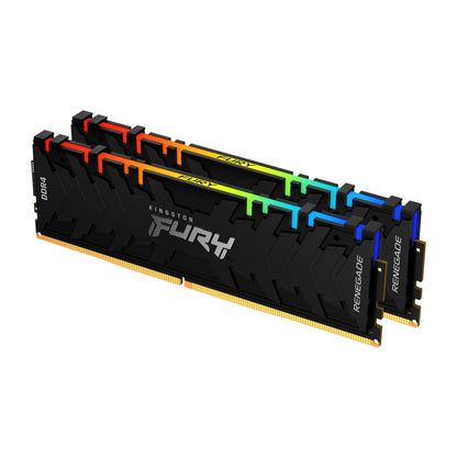 Kingston FURY Renegade RGB 16GB (2x8GB) 3200MHz DDR4 CL16 Desktop Speicher Kit mit 2 KF432C16RBAK2/16 16GB Kit mit 2 3200MHz
