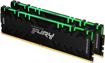 Kingston FURY Renegade RGB 16GB (2x8GB) 3200MHz DDR4 CL16 Desktop Speicher Kit mit 2 KF432C16RBAK2/16 16GB Kit mit 2 3200MHz