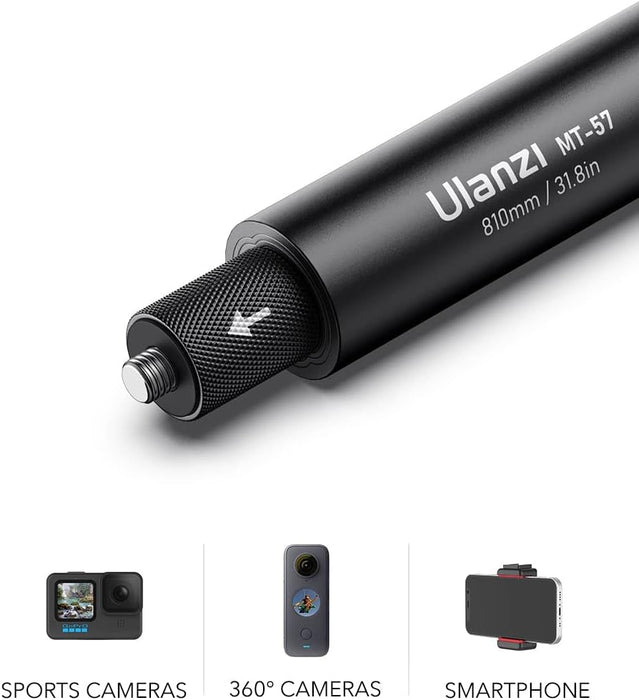 Inov8 Invisible Selfie Stick for Insta360 One X2/X3/R/RS. Extends from 21 to 81cm. MT-57