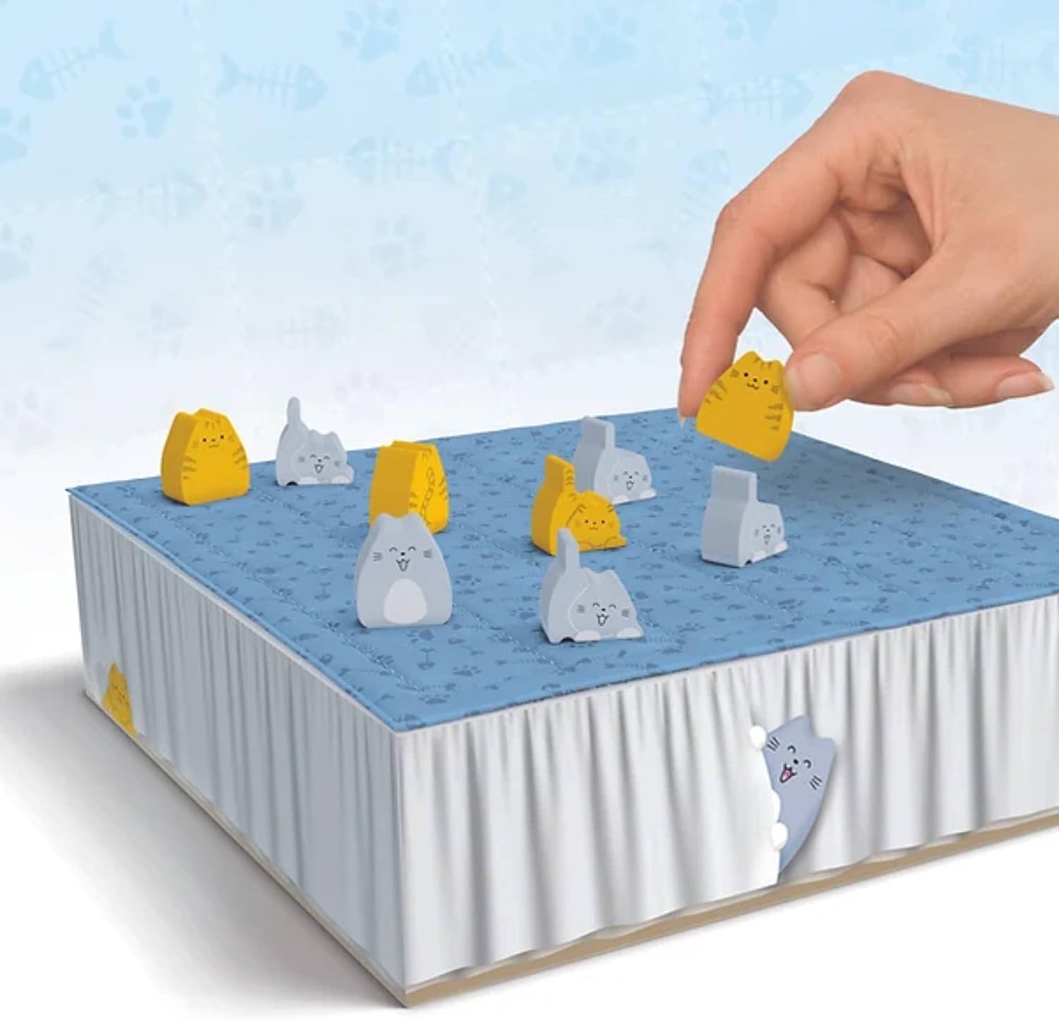 Smirk & Dagger BOOP: Adorable 2 Player Strategy Board Game, with 32 Cat and Kitten Pieces, Makes a Great Gift for Couples, Family, Adults and Kids Ages 10 and Up