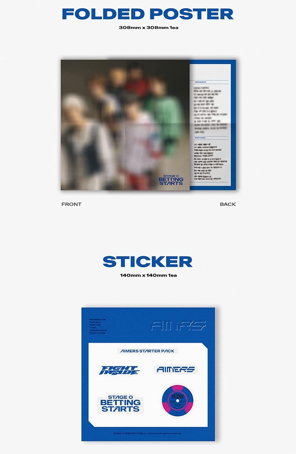 Stage 0. Betting Starts - incl. Photobook, Folded Poster, Betting Card, 3 Photocards + Poker Chip