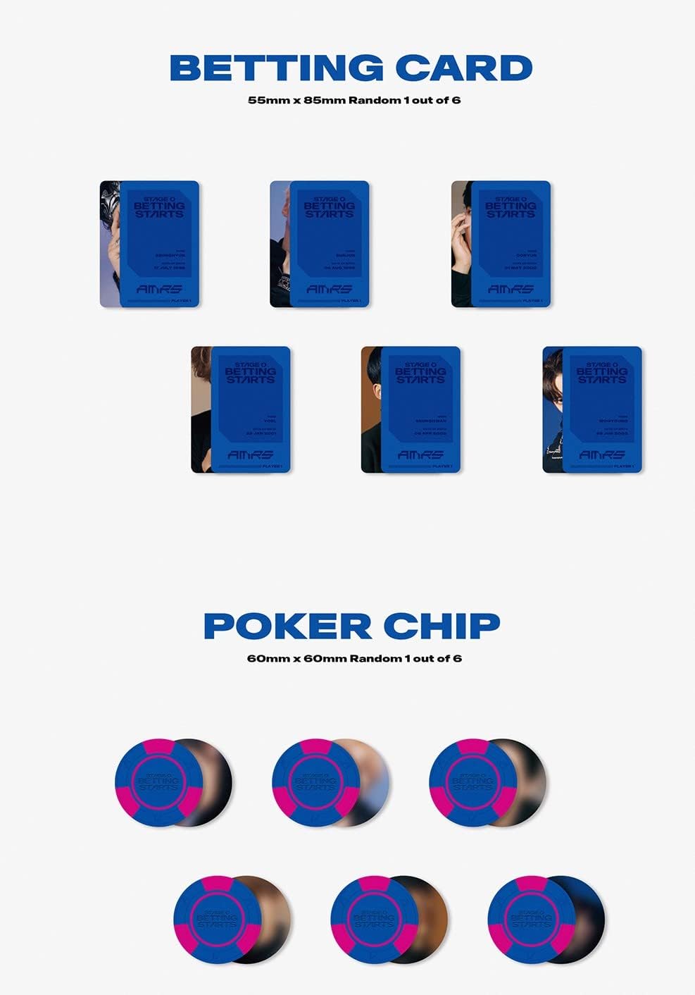 Stage 0. Betting Starts - incl. Photobook, Folded Poster, Betting Card, 3 Photocards + Poker Chip