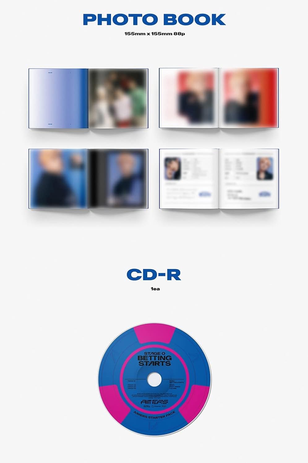 Stage 0. Betting Starts - incl. Photobook, Folded Poster, Betting Card, 3 Photocards + Poker Chip