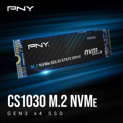PNY CS1030 1TB M.2 NVMe PCIe Gen3 x4, 2100MB/s Read Speed, 1700MB/s Write Speed Internal Solid State Drive (SSD