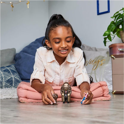 Wizarding World Magical Minis Hermione and Rubeus Hagrid Friendship Set with Collectible Toy Figures and Creature, Kids Toys for Ages 5 and up HERMIONE & HAGRID