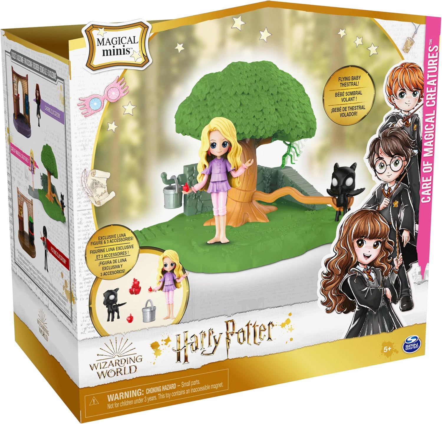 Wizarding World Harry Potter, Magical Minis Care of Magical Creatures with Exclusive Luna Lovegood Figure and Accessories, Kids Toys for Ages 5 and up