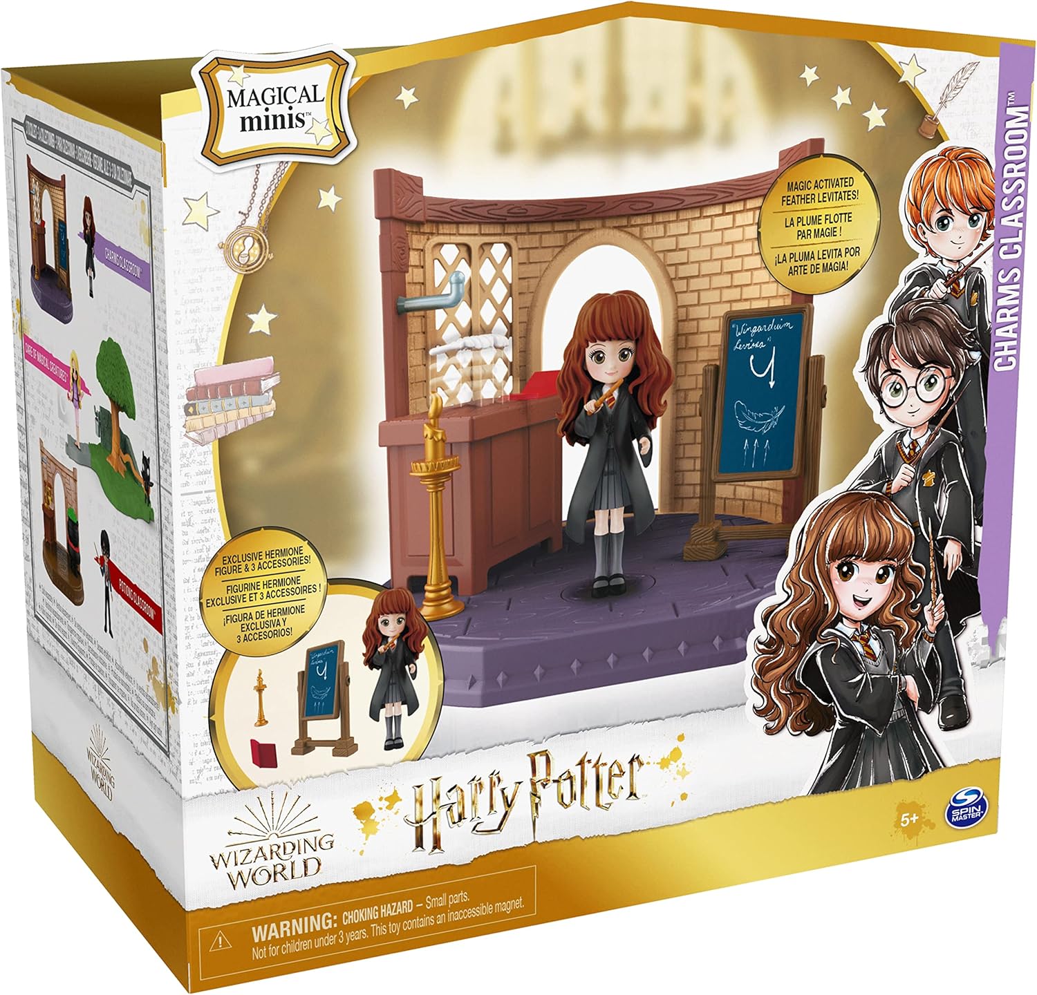 Wizarding World, Magical Minis Charms Classroom with Exclusive Hermione Granger Figure and Accessories, Kids Toys for Girls and Boys Ages 5 and up
