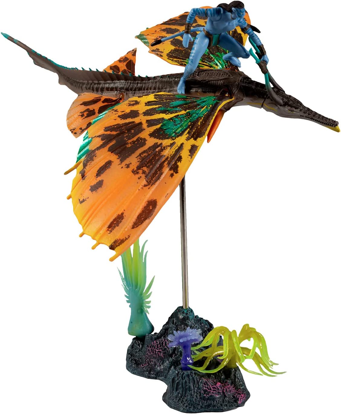 McFarlane Toys, Disney Avatar, World of Pandora Skimwing and Jake Sully Avatar Movie Action Figure Set, Disney Toys Collectible Figure – Ages 8+