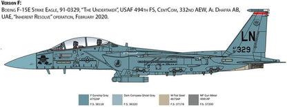 Italeri IT2803 2803 F-15E Strike Eagle, 1/48 Scale, Plastic Kit, Modeling