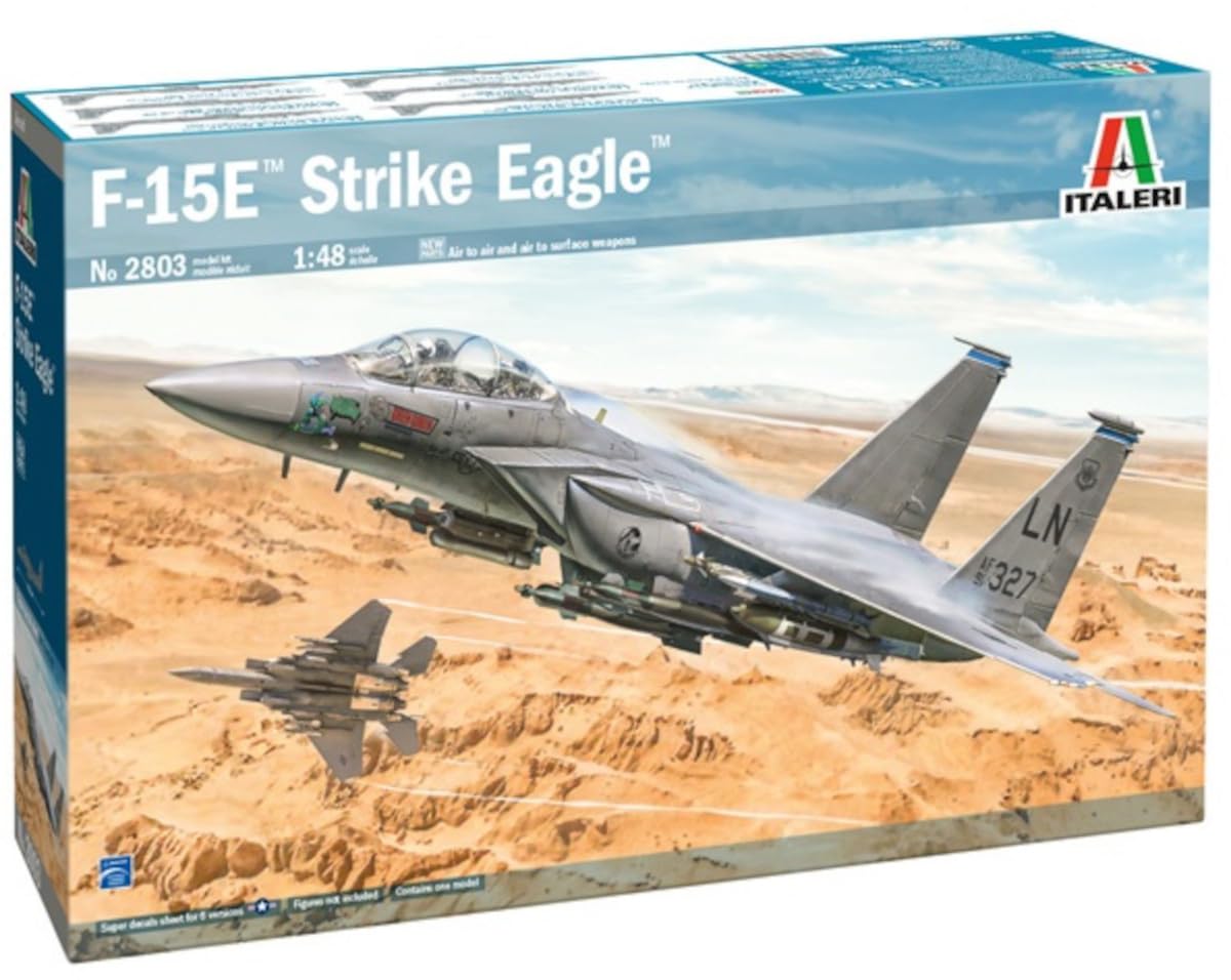Italeri IT2803 2803 F-15E Strike Eagle, 1/48 Scale, Plastic Kit, Modeling