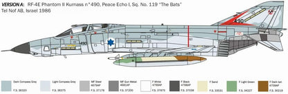 Italeri IT2818 2818 RF-4E Phantom II, 1/48 Scale, Plastic Kit, Modeling