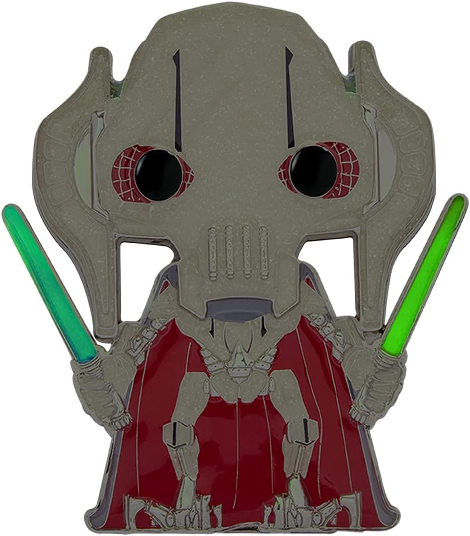 Loungefly POP! Large Enamel Pin STAR WARS: General Grievous CHASE GROUP - Star Wars Enamel Pins - Cute Collectable Novelty Brooch - for Backpacks & Bags - Gift Idea - Official Merchandise