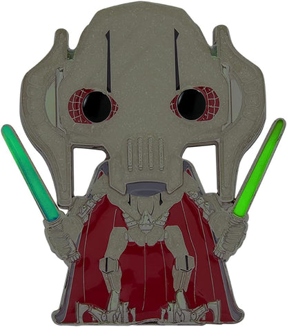 Loungefly POP! Large Enamel Pin STAR WARS: General Grievous CHASE GROUP - Star Wars Enamel Pins - Cute Collectable Novelty Brooch - for Backpacks & Bags - Gift Idea - Official Merchandise