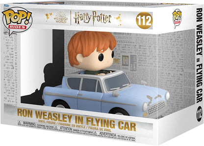 Funko POP! Ride Super Deluxe: Harry Potter Chamber Of Secrets 20th - Ron Weasley With Car - Collectable Vinyl Figure - Gift Idea - Official Merchandise - Toys for Kids & Adults - Movies Fans