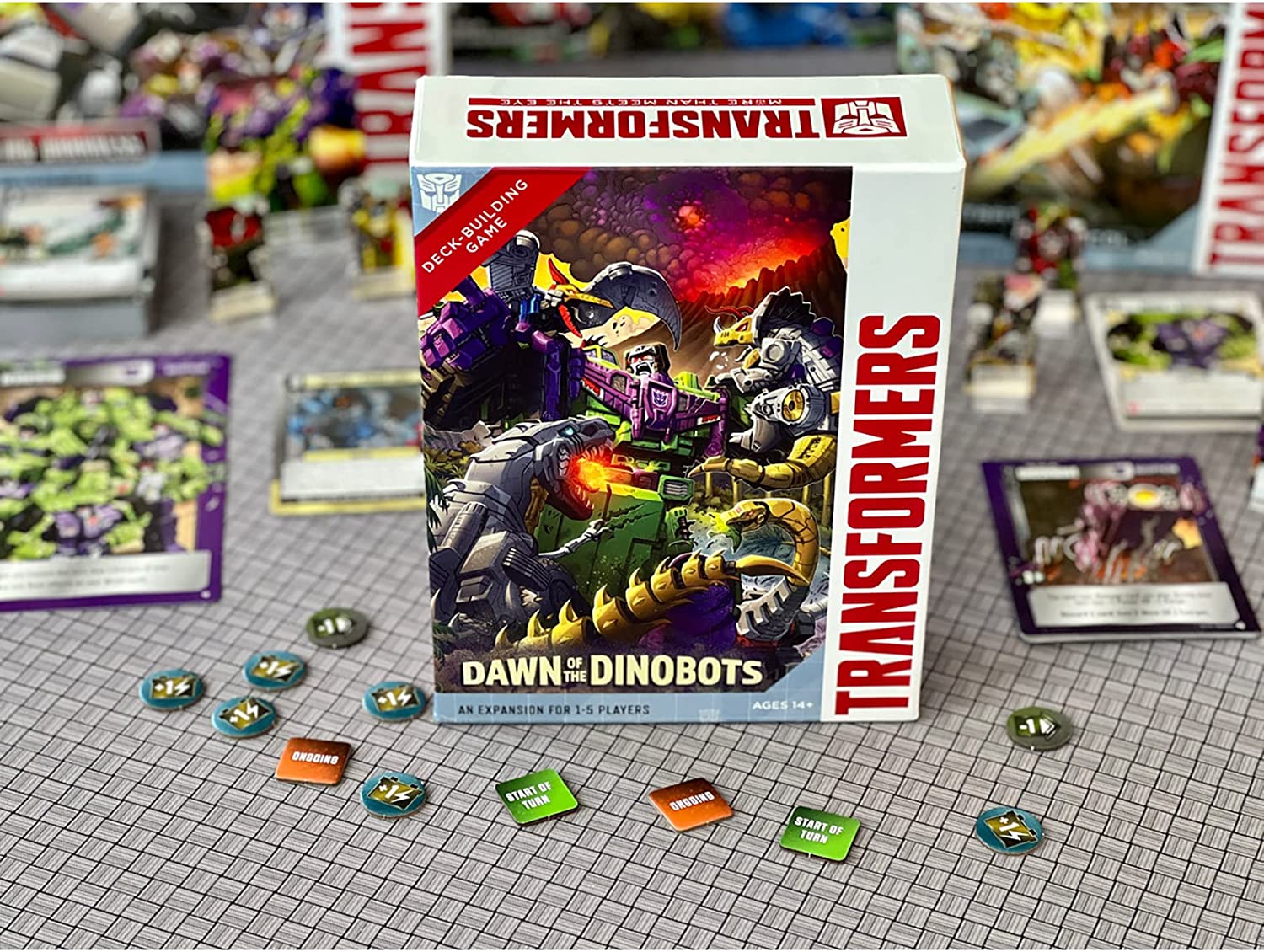 Transformers Deck-Building Game: Dawn of The Dinobots Expansion - Ages 14+, 1-5 Players, 45-90 Mins