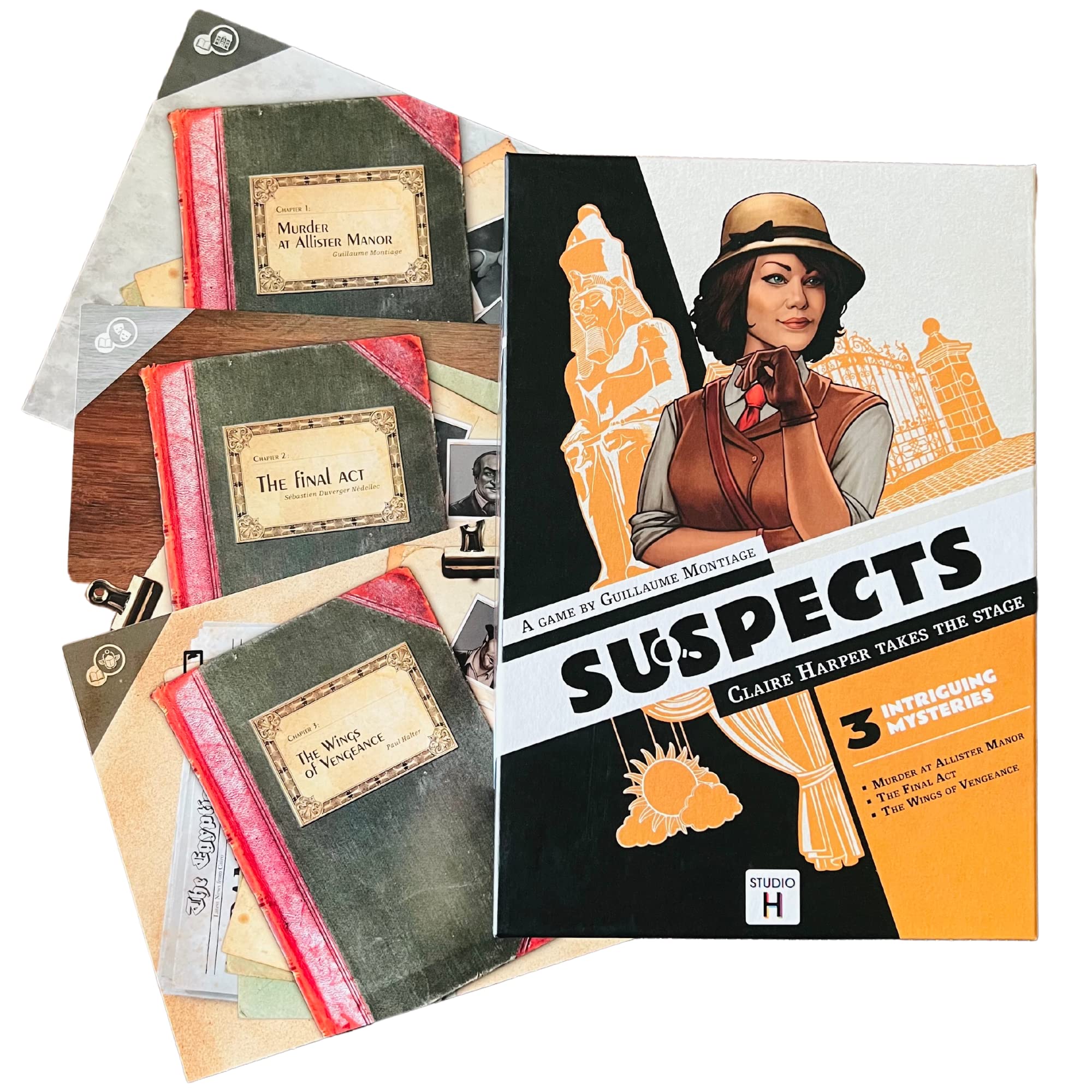 Suspects | Murder Mystery Game | 3 Cases to Solve | 1 to 6 Players | 60 Minutes