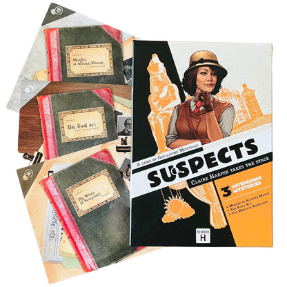 Suspects | Murder Mystery Game | 3 Cases to Solve | 1 to 6 Players | 60 Minutes