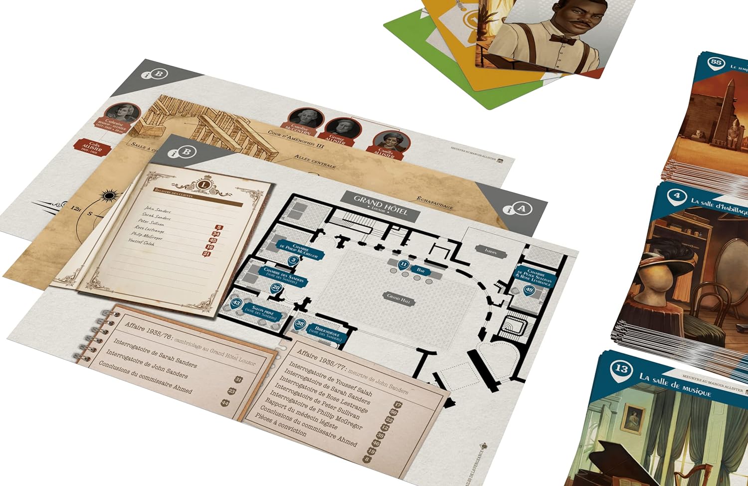Suspects | Murder Mystery Game | 3 Cases to Solve | 1 to 6 Players | 60 Minutes
