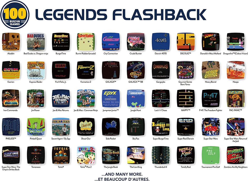 Legends Flashback 2022 Edition Retro Game Console - 100 Games Included