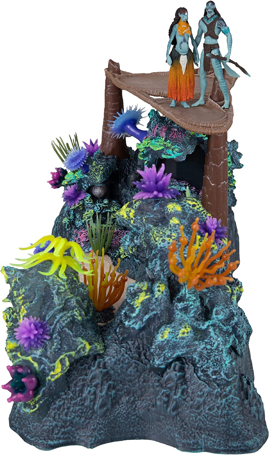 McFarlane Toys, Disney Avatar, World of Pandora Metkayina Reef with Tonowari and Ronal Avatar Movie Action Figure Set, Disney Toys Collectible Figure – Ages 8+