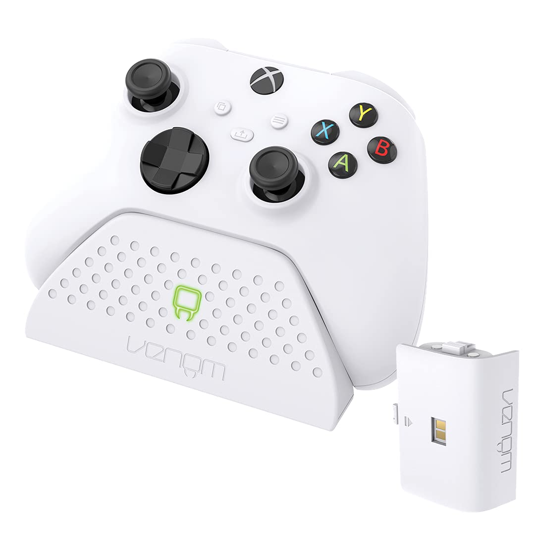 Venom Charging Dock with Rechargeable Battery Pack - White (Xbox Series X & S/Xbox One) Single Dock - White single