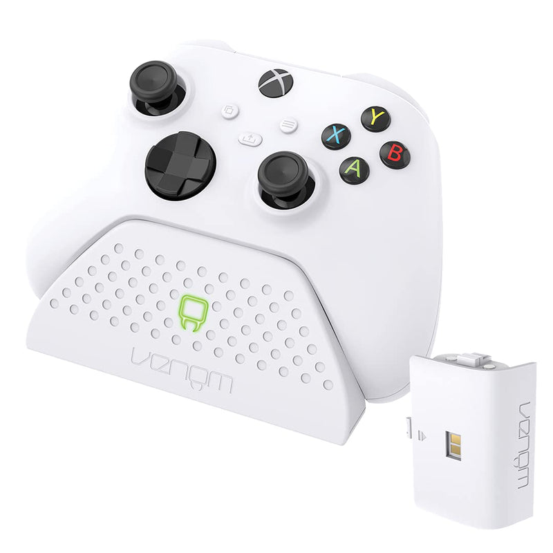 Venom Charging Dock with Rechargeable Battery Pack - White (Xbox Series X & S/Xbox One) Single Dock - White single