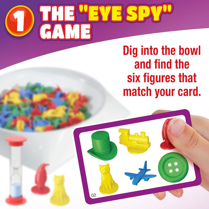 Drumond Park T73478 Dig in - Jeux de société familiaux pour 2 à 4 Joueurs, Jeux de Table 3 en 1 pour Adultes et Enfants à partir de 5 Ans