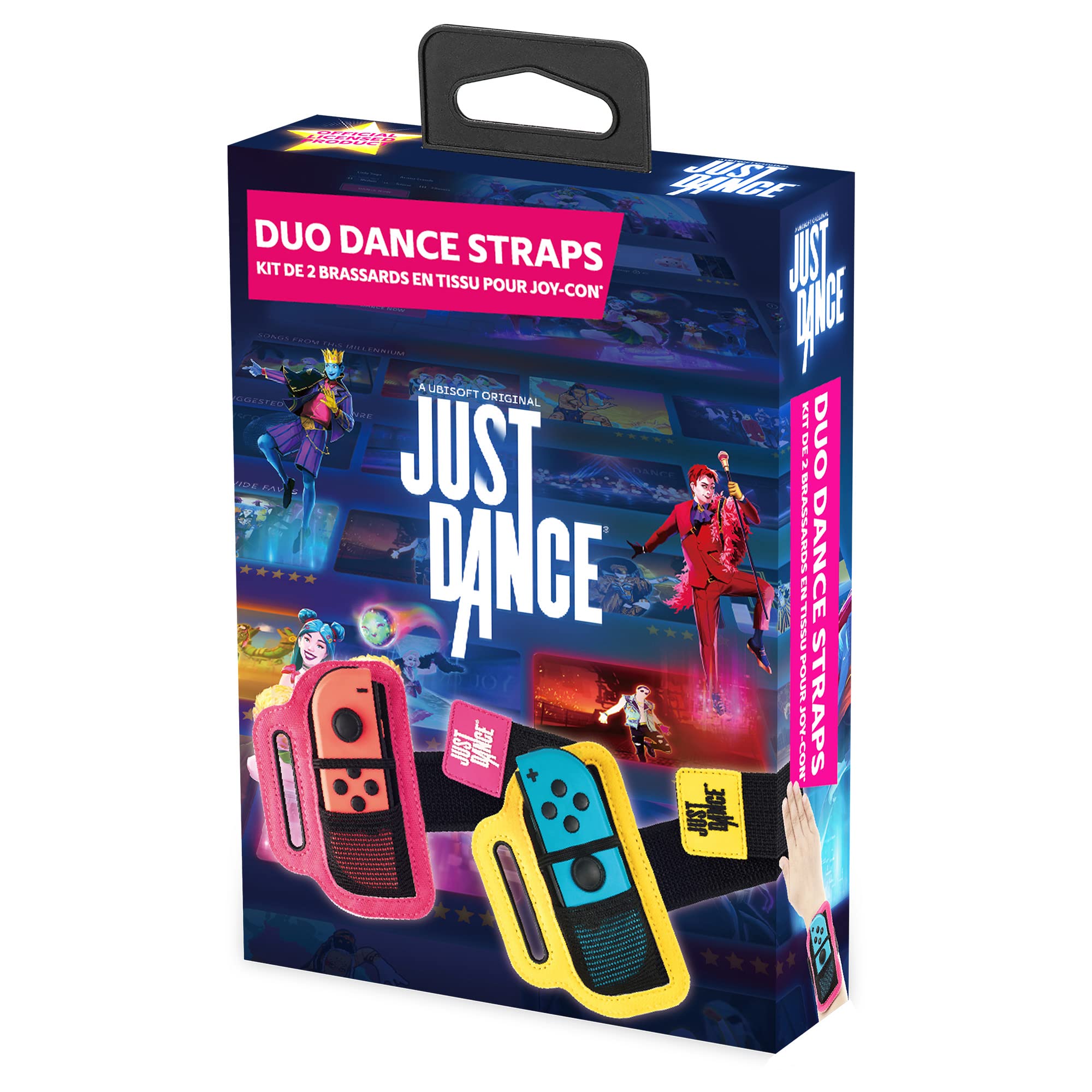 Official Just Dance 2023 - Dance Straps - 2-Pack JoyCon Controller Armbands, Adjustable Elastic Wristband with slot for Nintendo Switch Joy-Cons