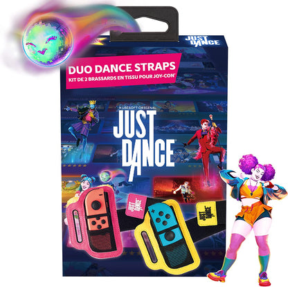 Official Just Dance 2023 - Dance Straps - 2-Pack JoyCon Controller Armbands, Adjustable Elastic Wristband with slot for Nintendo Switch Joy-Cons