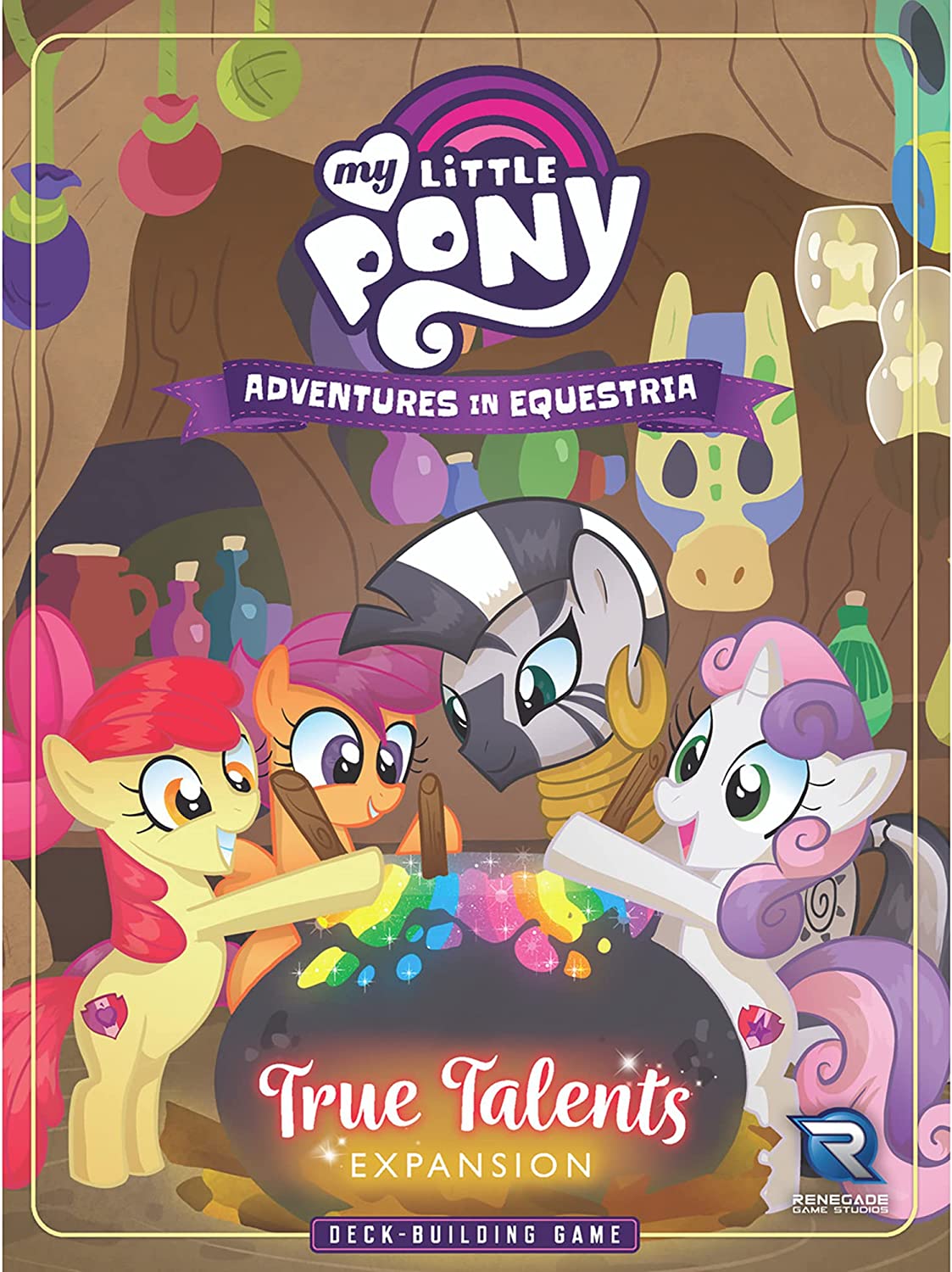 My Little Pony: Adventures in Equestria Juego de construcción de cubiertas True Talents Expansion Nuevos personajescartasdesafíos y más, Renegade Game Studios, a partir de 14 años, 14 jugadores