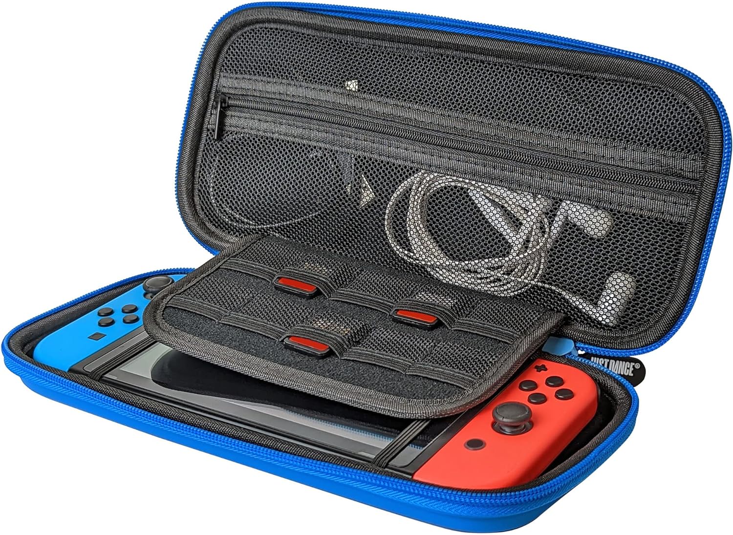 Subsonic Official Just Dance 2023 - Rigid and shockproof storage case for Nintendo Switch - EVA zipped case - Protective cover for console, games and accessories