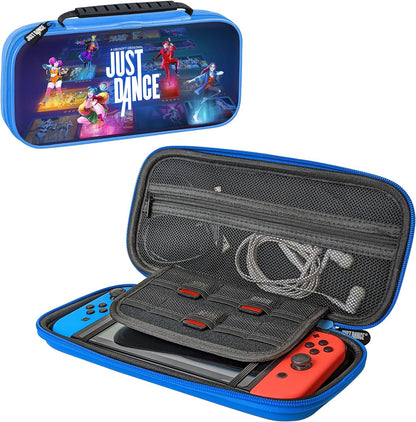 Subsonic Official Just Dance 2023 - Rigid and shockproof storage case for Nintendo Switch - EVA zipped case - Protective cover for console, games and accessories