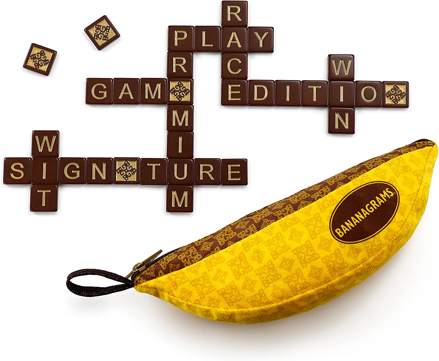 BANANAGRAMS Signature Edition – exklusiv bei Amazon, Wortspiel, ab 7 Jahren, 1–8 Spieler, 30 Minuten Spieldauer