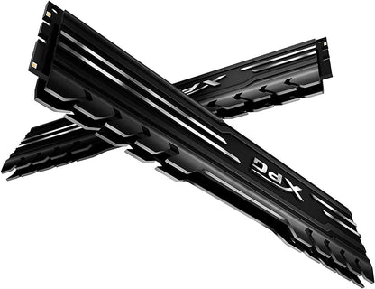 ADATA XPG GAMMIX D10 - DDR4 - Kit - 32 GB: 2 x 16 GB - DIMM 288-PIN - 3200 MHz / PC4-25600 - ungepuffert 32 GB (2 x 16 GB) Black