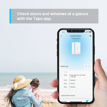 Tapo T110 V1 - Door And Window Sensor - Smart - Wireless - 863 - 865 Mhz, 868 - 868.6 Mhz