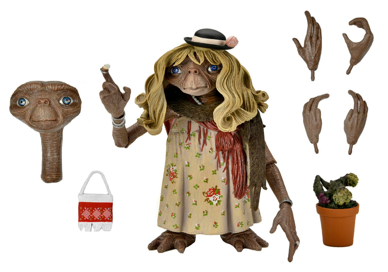 NECA E.T. The Extra Terrestrial: 40th Anniversary Dress-Up E.T. Ultimate 7" Action Figure