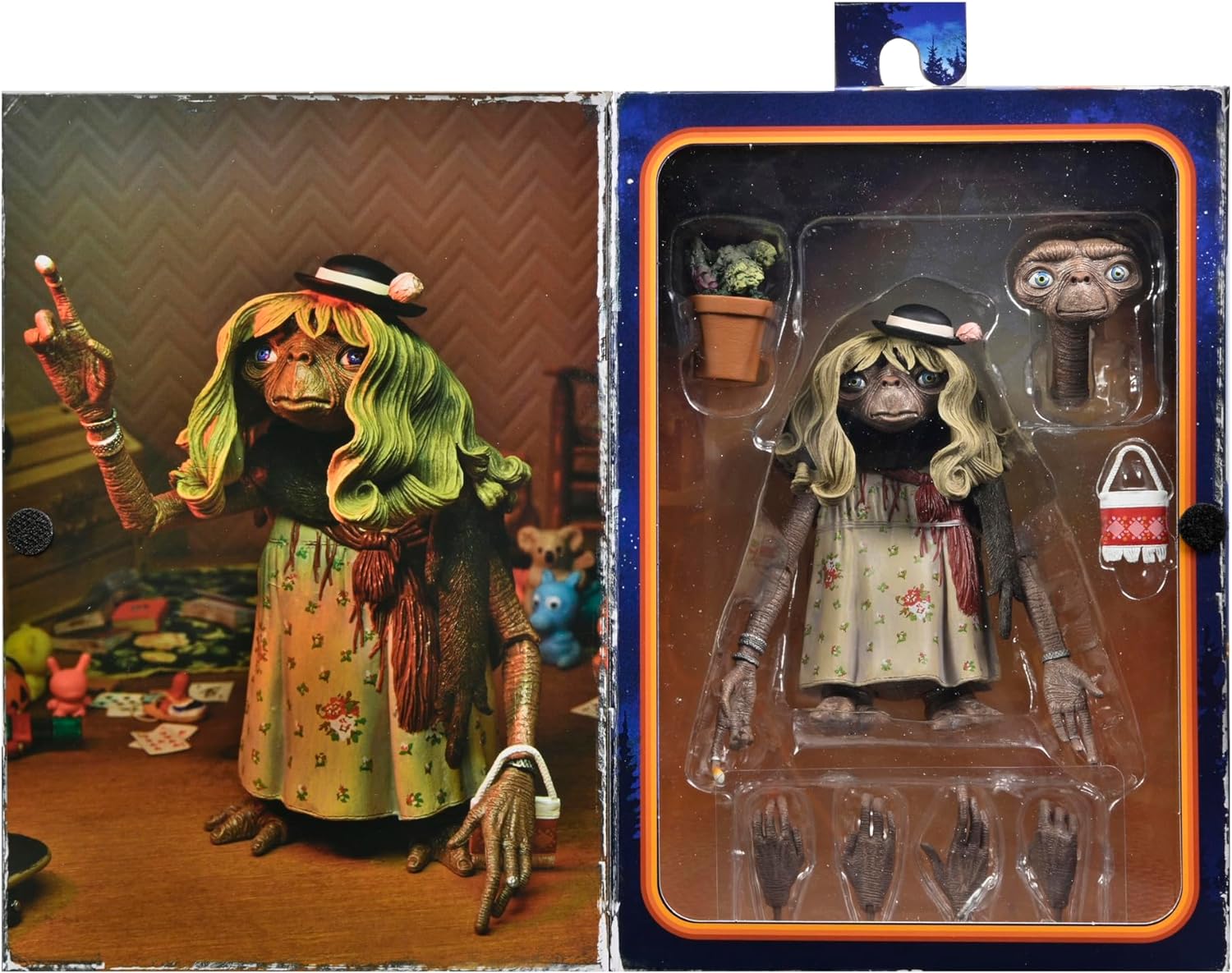 NECA E.T. The Extra Terrestrial: 40th Anniversary Dress-Up E.T. Ultimate 7" Action Figure