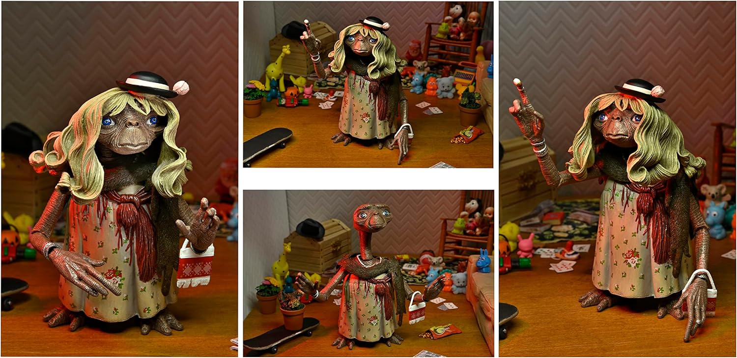NECA E.T. The Extra Terrestrial: 40th Anniversary Dress-Up E.T. Ultimate 7" Action Figure