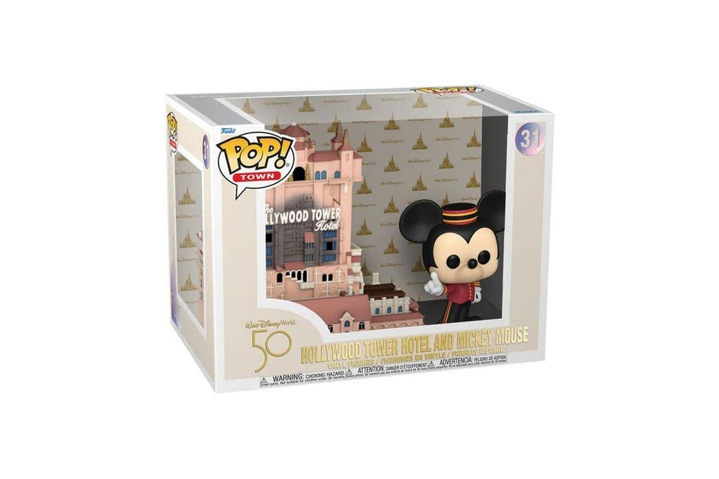 Funko Pop! Town: WDW 50th-ToT With Mickey - Tower Of Terror - Disney World 50th Anniversary - Collectable Vinyl Figure - Gift Idea - Official Merchandise - Toys for Kids & Adults - Movies Fans