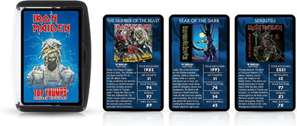 Top Trumps Iron Maiden Limited Edition Card Game, Relive the music history with 30 of their greatest albums, singles and tours, great gift for Iron Maiden fans aged 18 plus