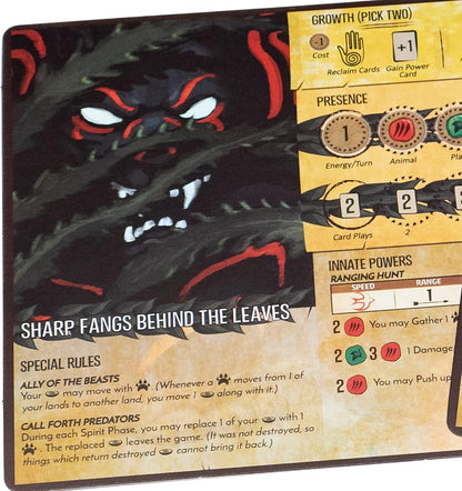 Greater Than Games Spirit Island Branch &Claw: Premium Foil Spirit Panels - 2 Panels to Replace Existing Game Cards, Greater Than Games