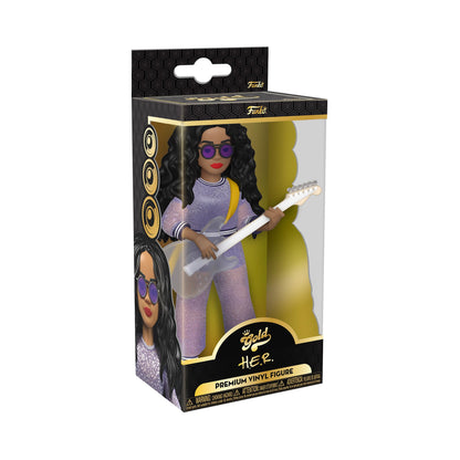Funko Vinyl Gold 5": H.E.R - H.E.R. - Collectable Vinyl Action Figure - Birthday Gift Idea - Official Merchandise - Ideal Toy for Music Fans - for Your Collection and Display