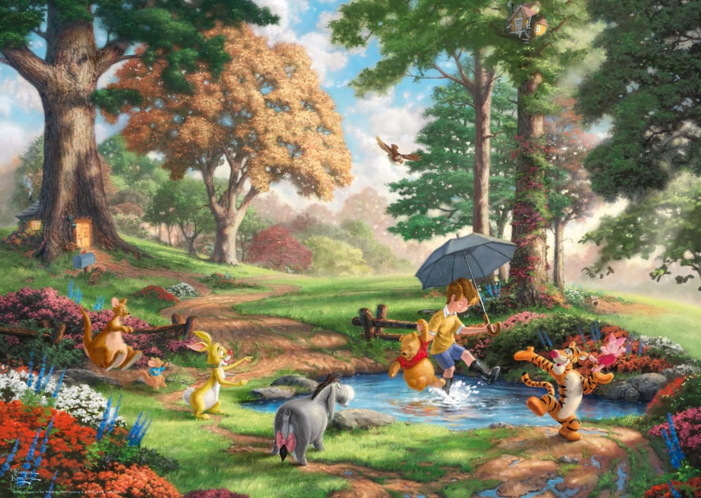 Schmidt | Thomas Kinkade: Disney Winnie the Pooh Puzzle - 1000pc | Puzzle | Ages 12+ | 1 Players , Large