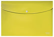 Leitz Recycle Polypropylene Document Wallet With Push Button Closure Yellow 46780015